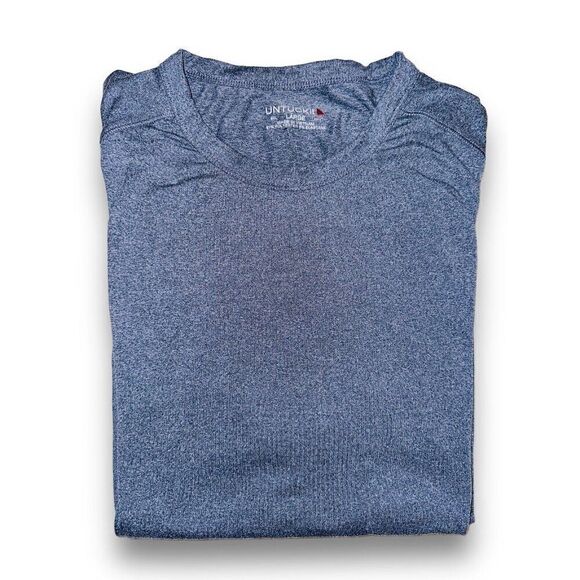 C4 Untuckit Mens T Shirt Top Size Large Preformance Blue - Picture 1 of 5